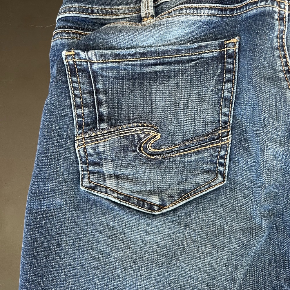 Silver Avery Skinny Crop Jeans W25/L24
